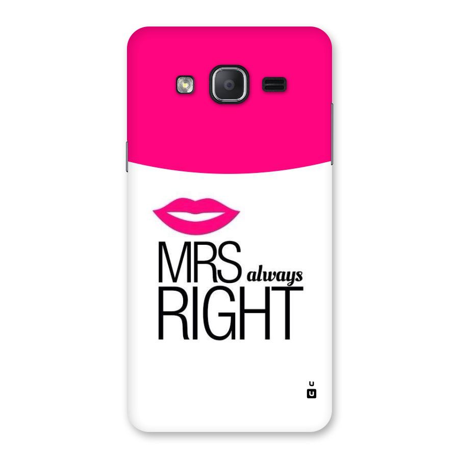 Mrs always right Back Case for Galaxy On7 2015