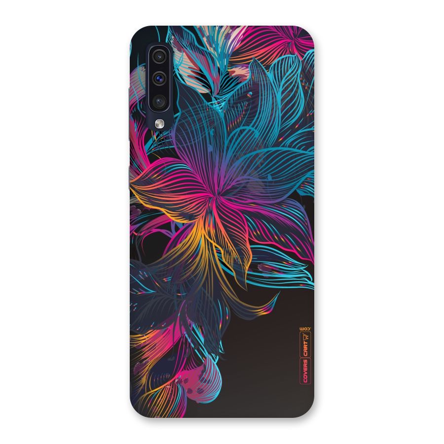 Multi-Colour Flowers Back Case for Galaxy A50