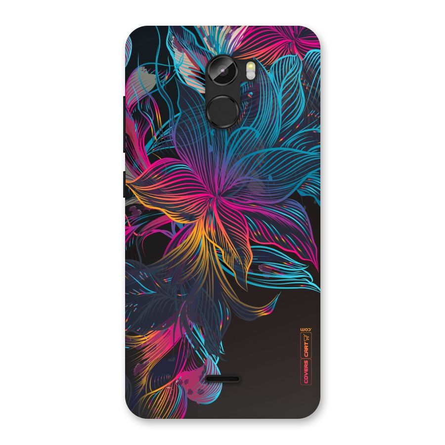 Multi-Colour Flowers Back Case for Gionee X1