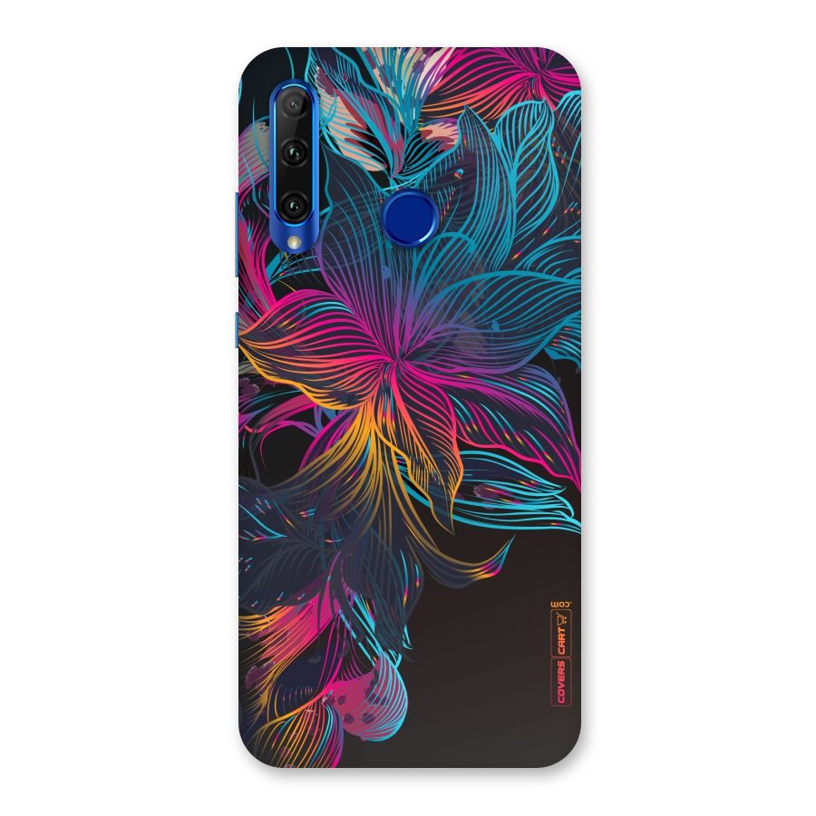 Multi-Colour Flowers Back Case for Honor 20i