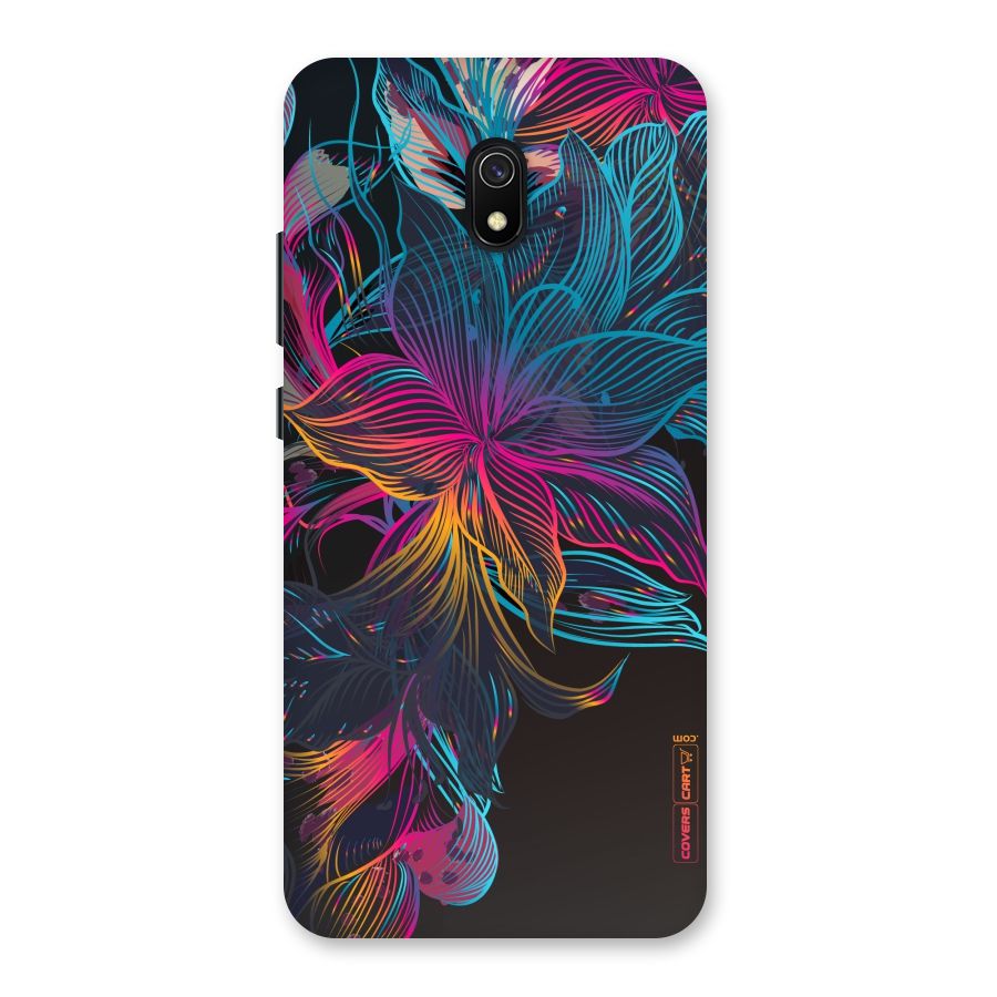 Multi-Colour Flowers Back Case for Redmi 8A