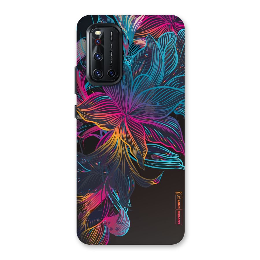 Multi-Colour Flowers Back Case for Vivo V19