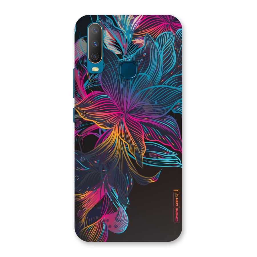 Multi-Colour Flowers Back Case for Vivo Y15