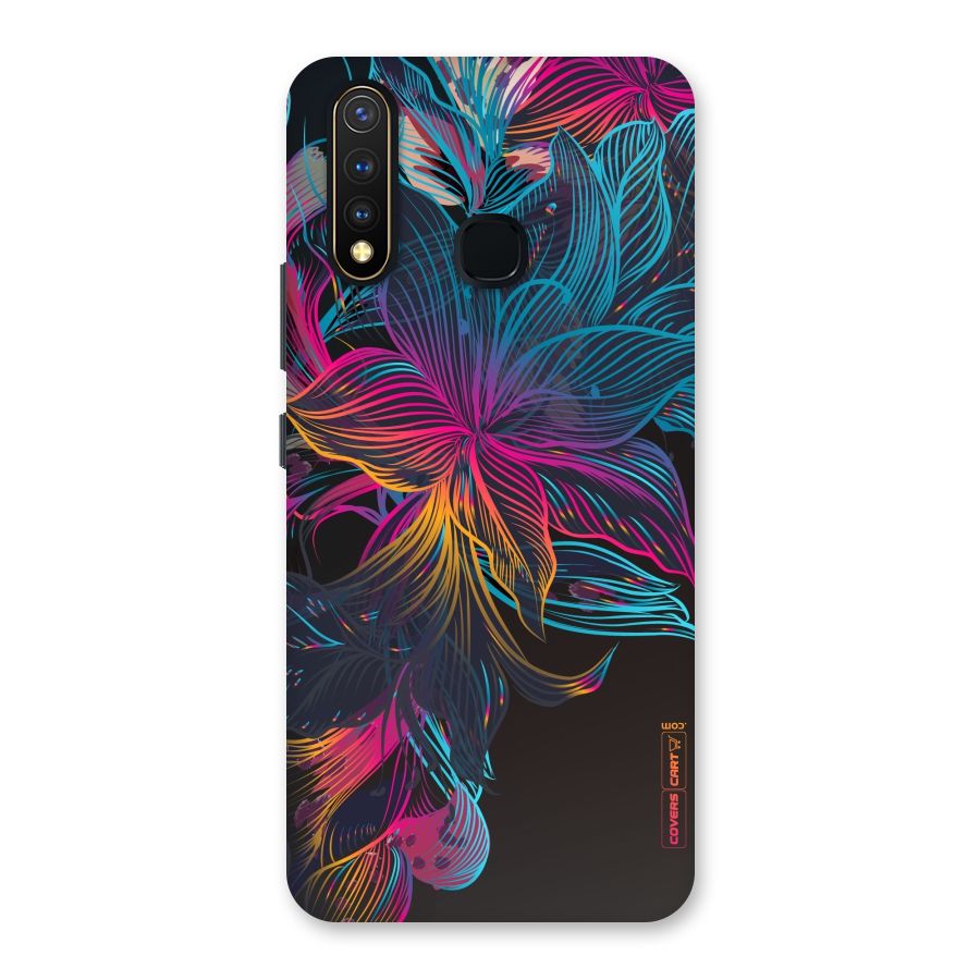 Multi-Colour Flowers Back Case for Vivo Y19