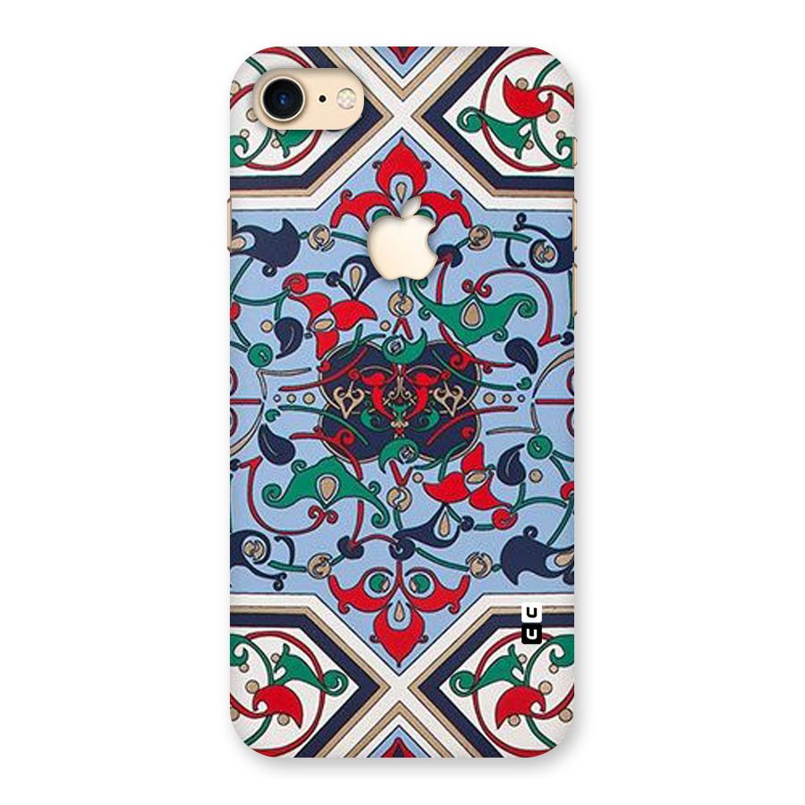 Multi Block Pattern Back Case for iPhone 7 Apple Cut