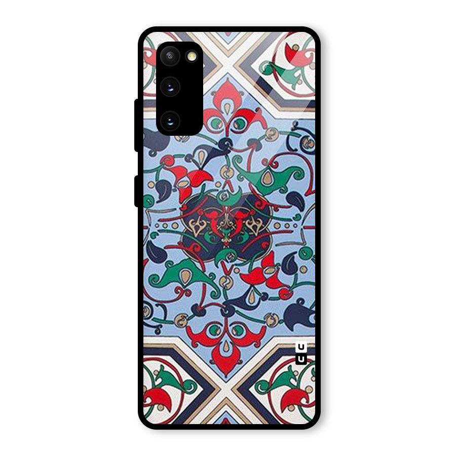 Multi Block Pattern Glass Back Case for Galaxy S20 FE 5G