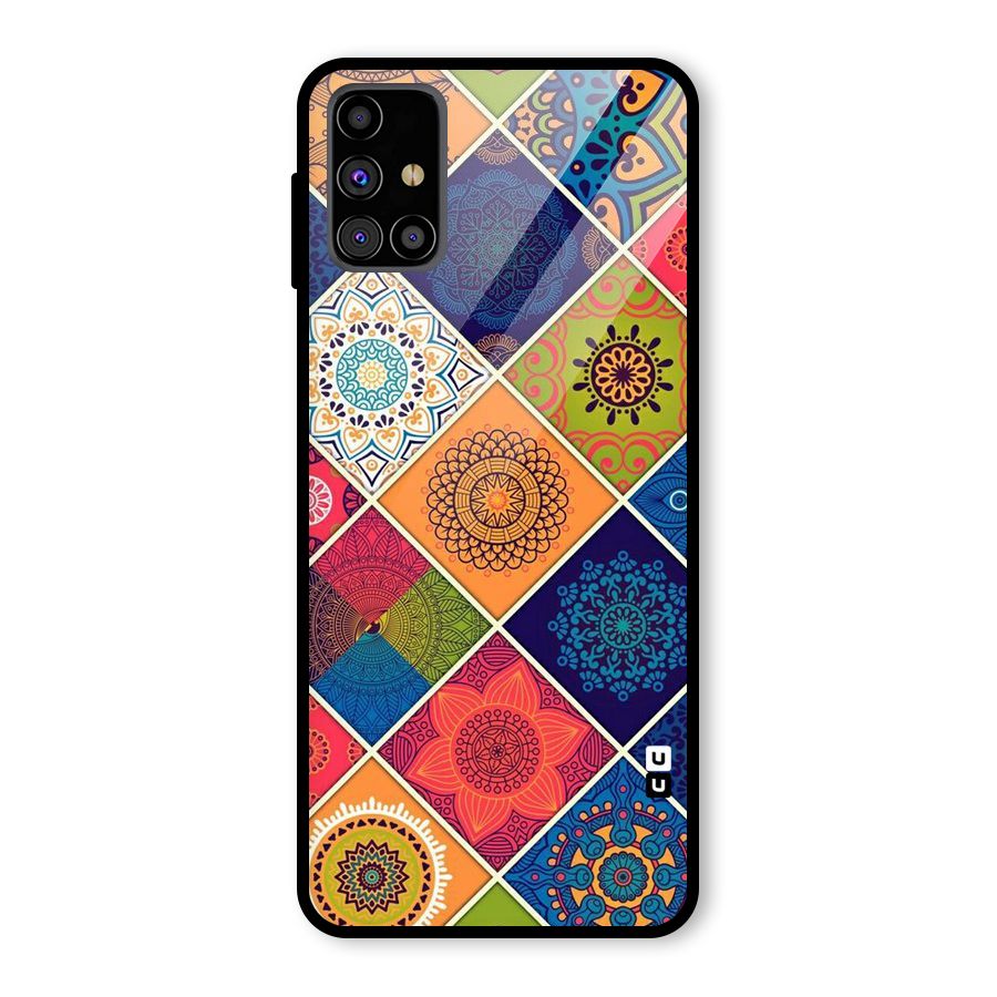 Multi Designs Glass Back Case for Galaxy M31s