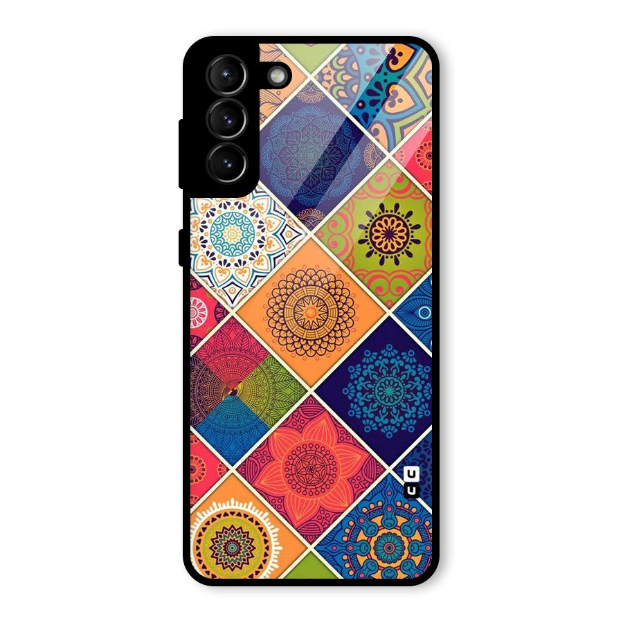 Multi Designs Glass Back Case for Galaxy S21 Plus