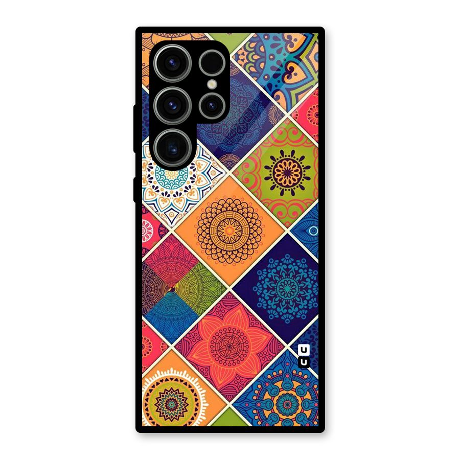 Multi Designs Glass Back Case for Galaxy S23 Ultra