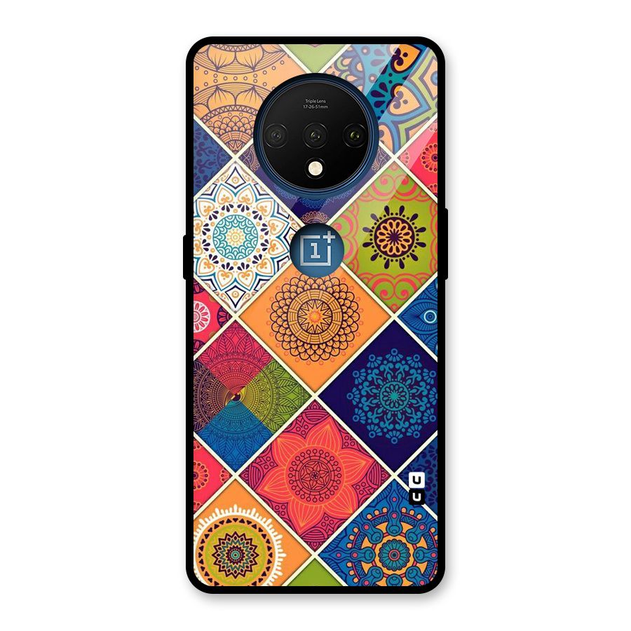 Multi Designs Glass Back Case for OnePlus 7T