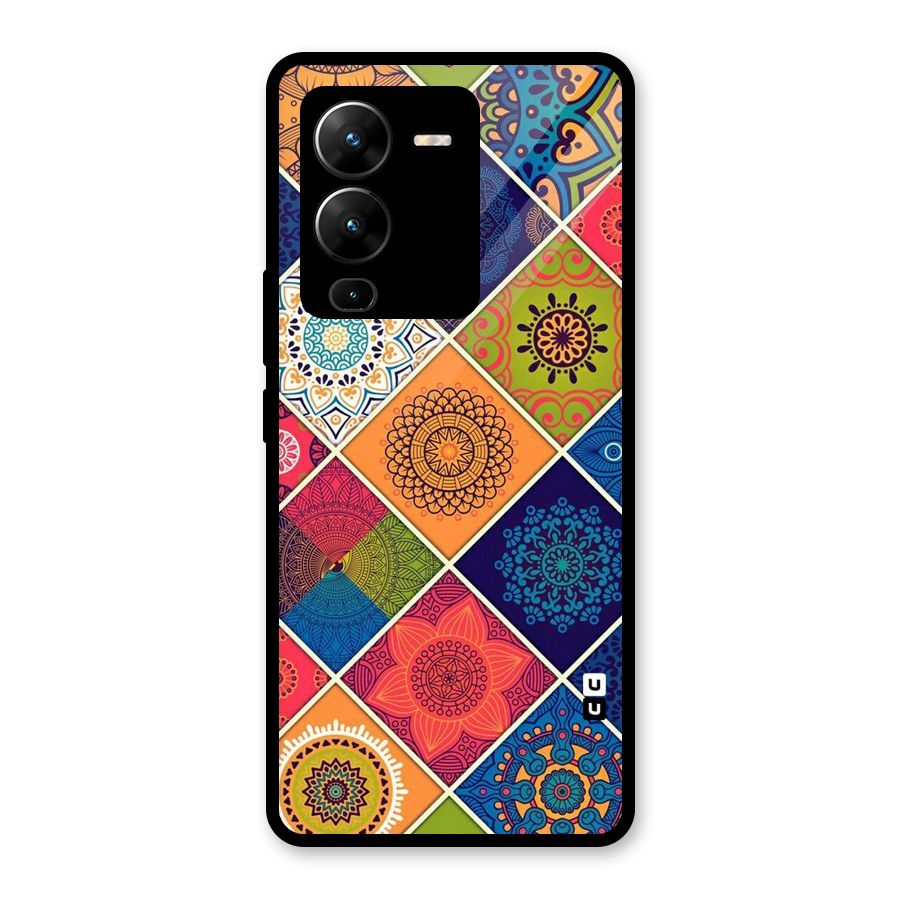 Multi Designs Glass Back Case for Vivo V25 Pro