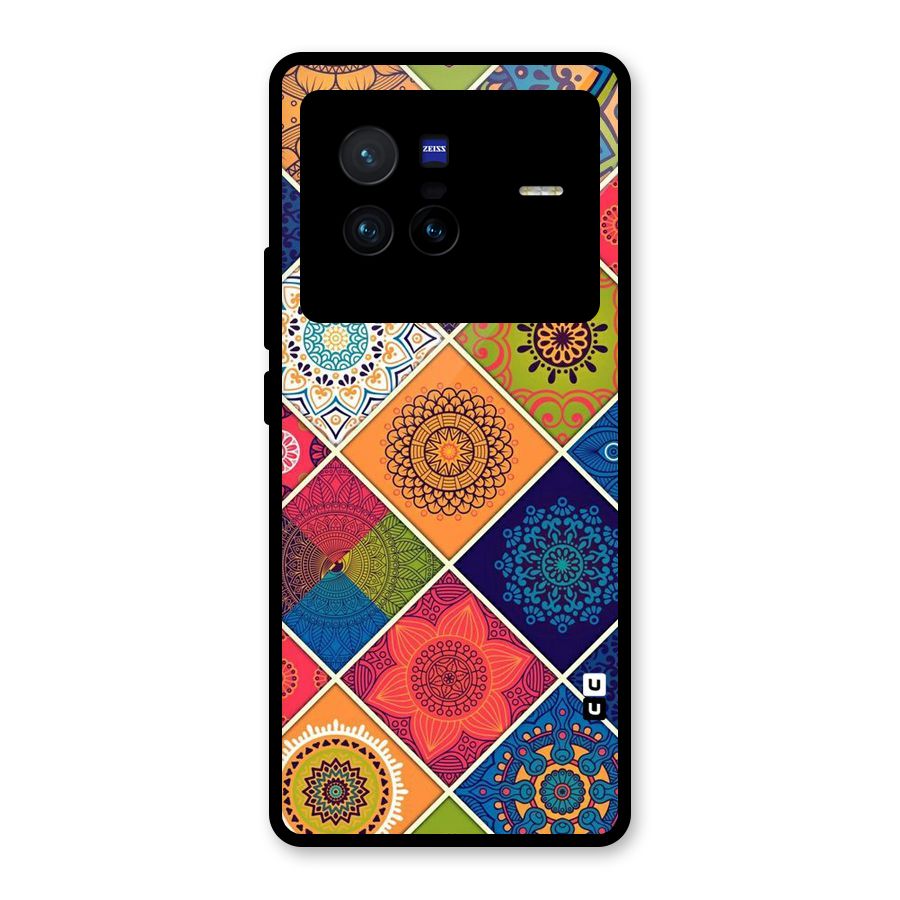 Multi Designs Glass Back Case for Vivo X80