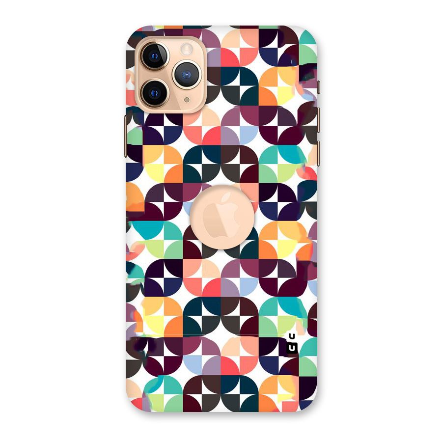 Multicolor Arc Back Case for iPhone 11 Pro Max Logo Cut