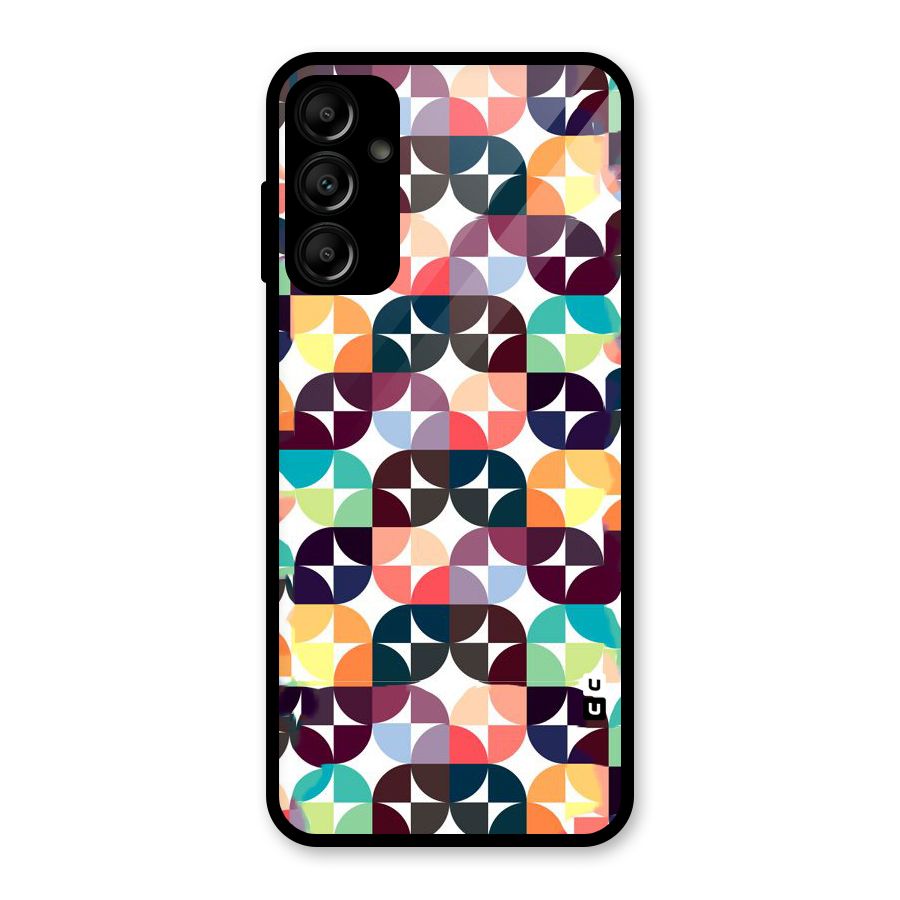 Multicolor Arc Glass Back Case for Galaxy A14 5G
