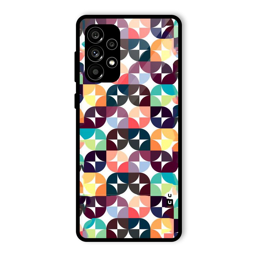 Multicolor Arc Glass Back Case for Galaxy A73 5G