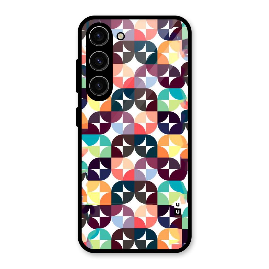 Multicolor Arc Glass Back Case for Galaxy S23