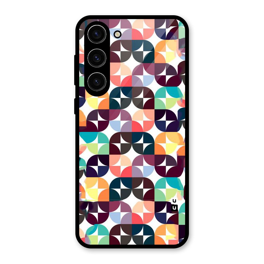 Multicolor Arc Glass Back Case for Galaxy S23 Plus