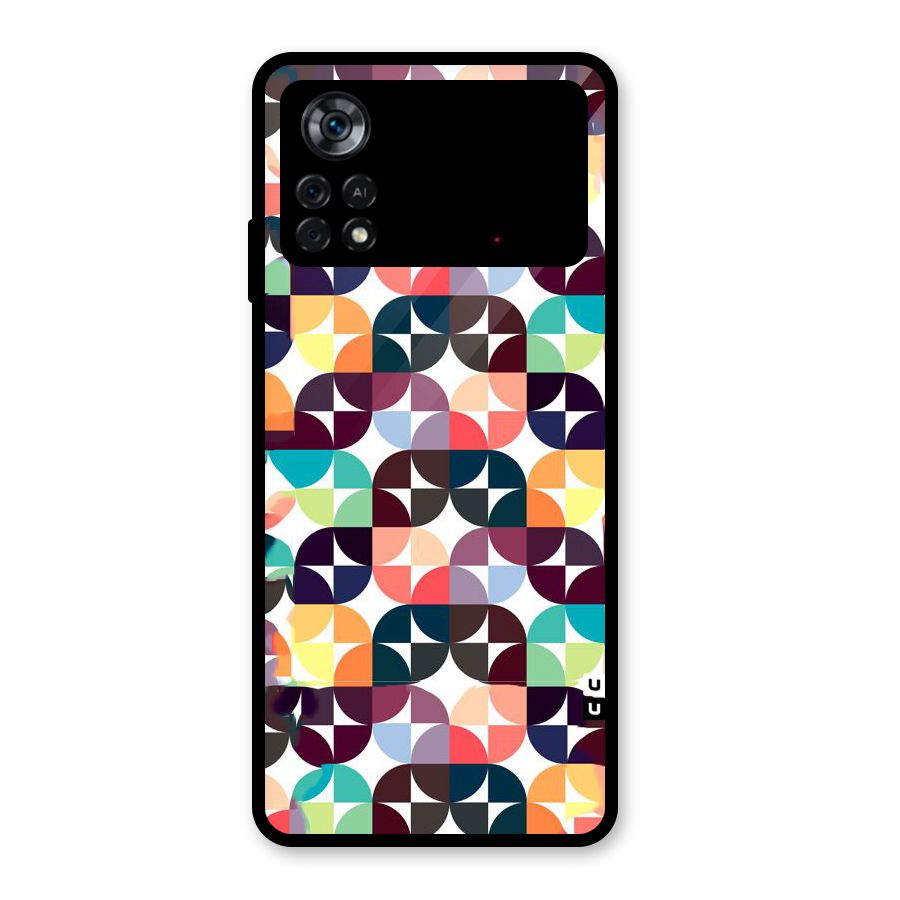 Multicolor Arc Glass Back Case for Poco X4 Pro 5G