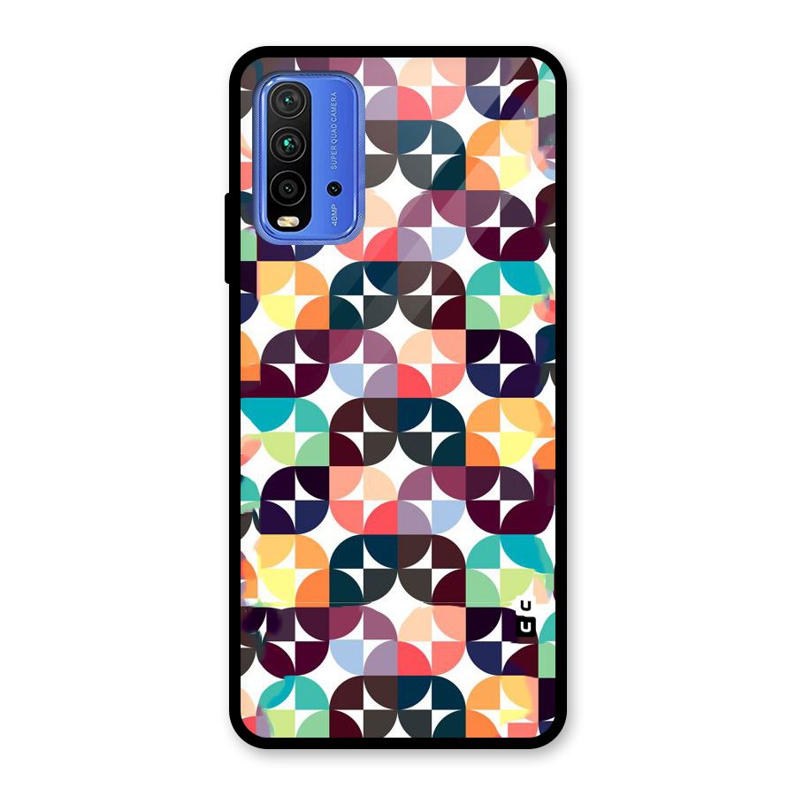 Multicolor Arc Glass Back Case for Redmi 9 Power