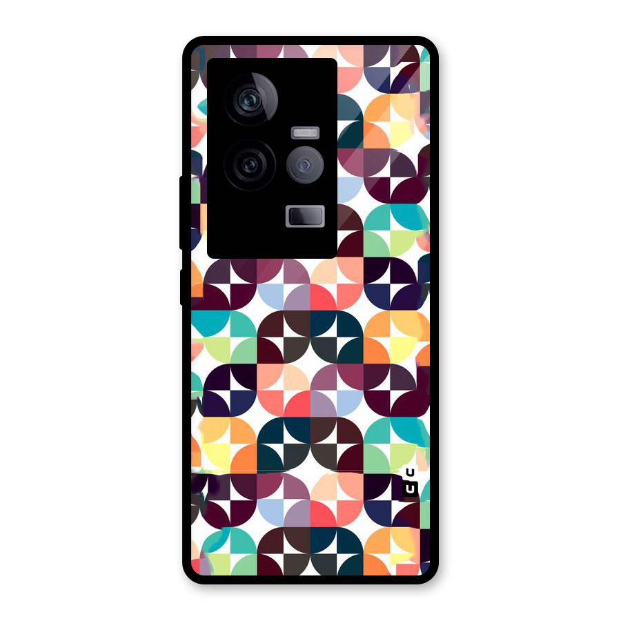 Multicolor Arc Glass Back Case for Vivo iQOO 11 5G