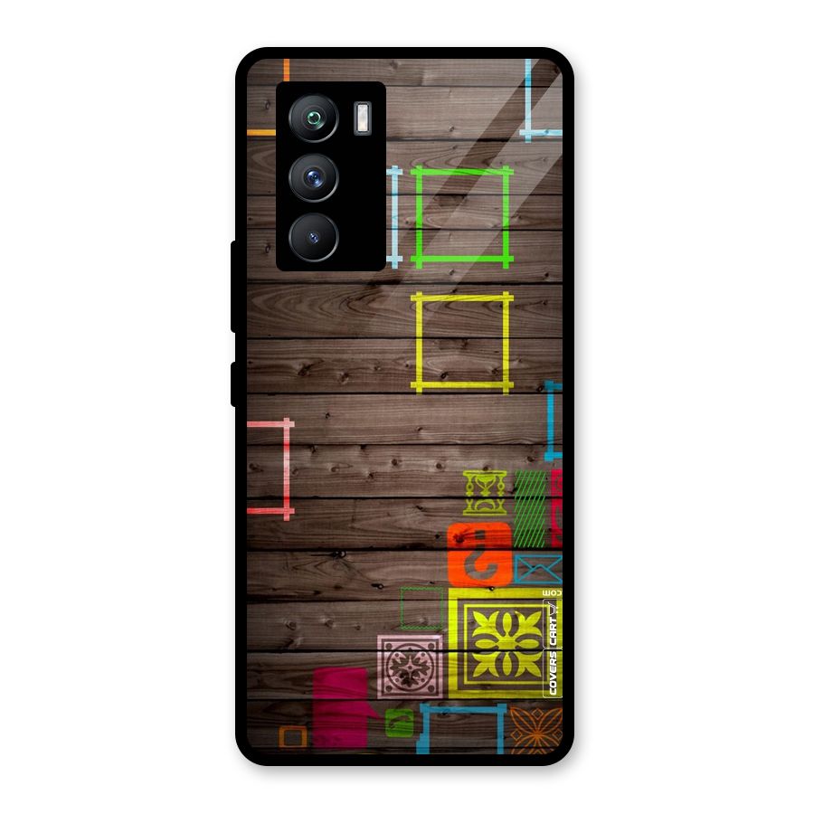 Multicolor Frame Design Glass Back Case for Vivo iQOO 9 SE