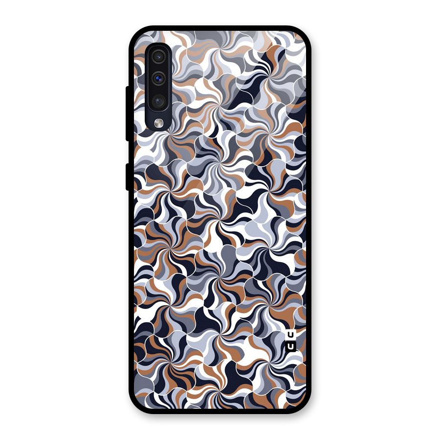 Multicolor Swirls Glass Back Case for Galaxy A30s