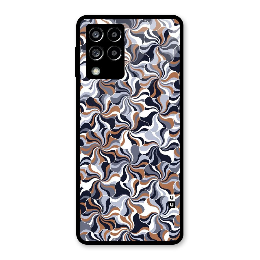 Multicolor Swirls Glass Back Case for Galaxy M53 5G