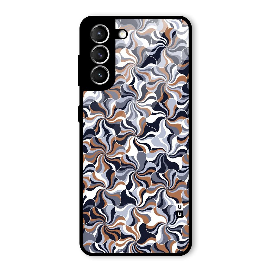 Multicolor Swirls Glass Back Case for Galaxy S21 5G