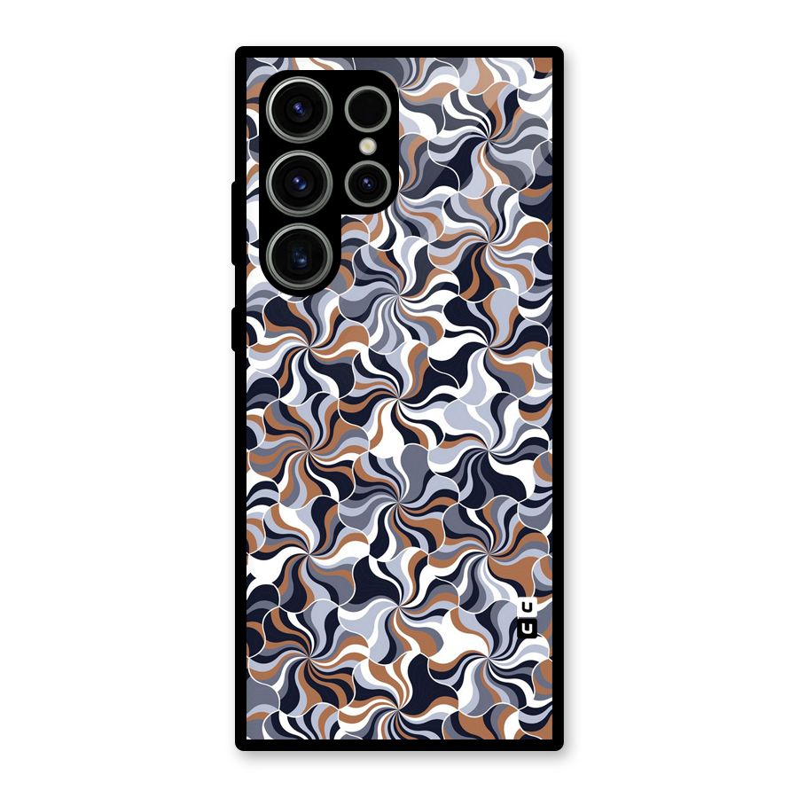 Multicolor Swirls Glass Back Case for Galaxy S23 Ultra