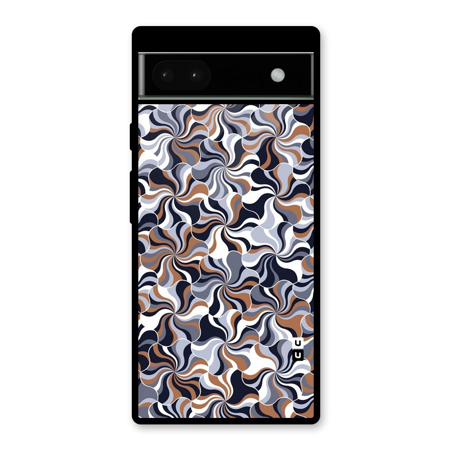 Multicolor Swirls Glass Back Case for Google Pixel 6a
