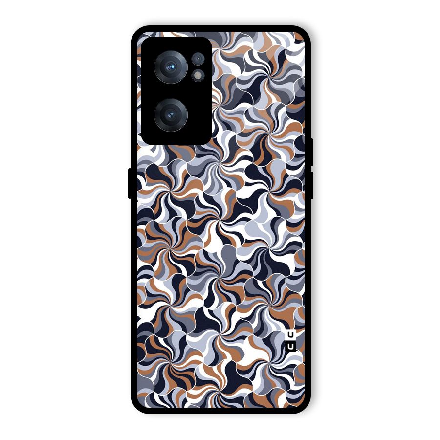 Multicolor Swirls Glass Back Case for OnePlus Nord CE 2 5G