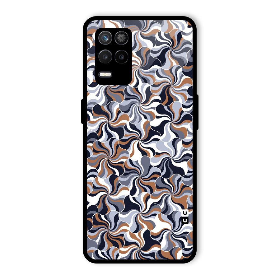 Multicolor Swirls Glass Back Case for Realme 8 5G