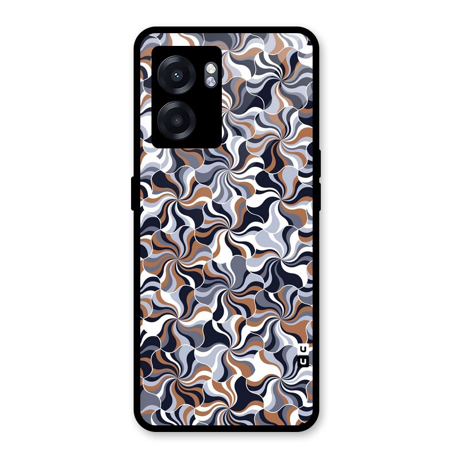 Multicolor Swirls Glass Back Case for Realme Narzo 50 5G