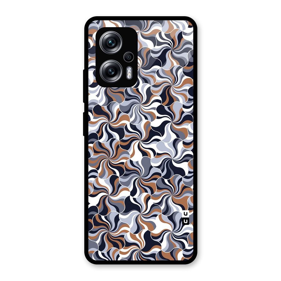 Multicolor Swirls Glass Back Case for Redmi K50i
