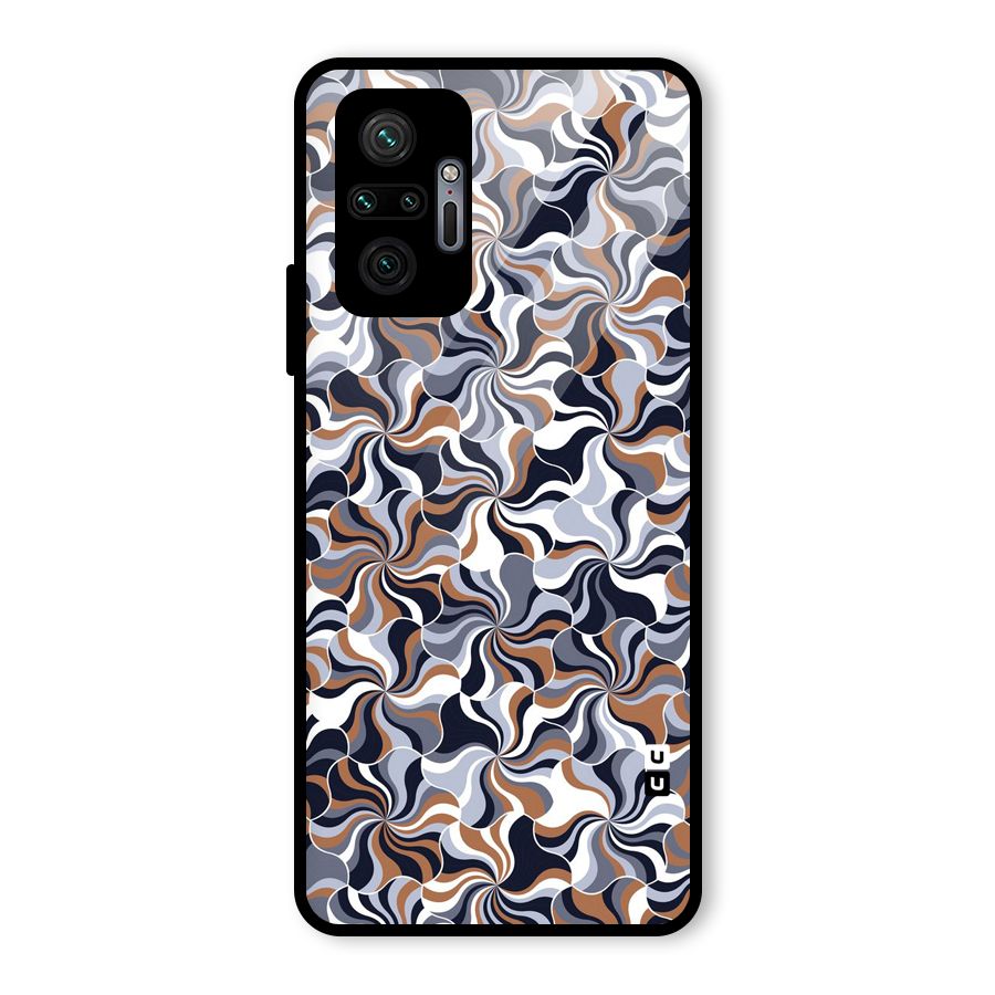 Multicolor Swirls Glass Back Case for Redmi Note 10 Pro
