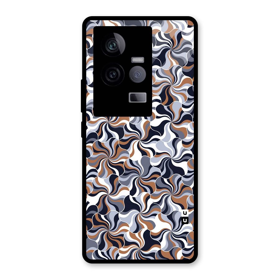 Multicolor Swirls Glass Back Case for Vivo iQOO 11 5G