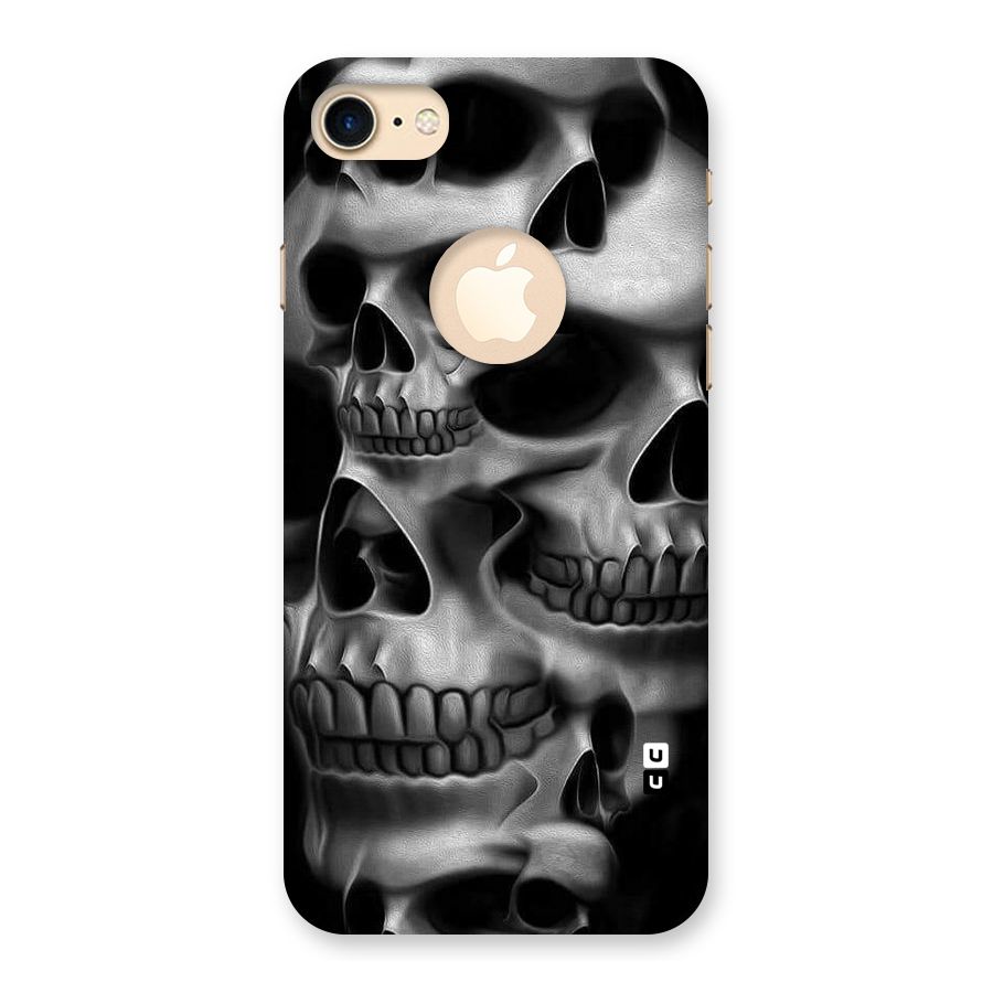 Multiple Skulls Back Case for iPhone 7 Logo Cut