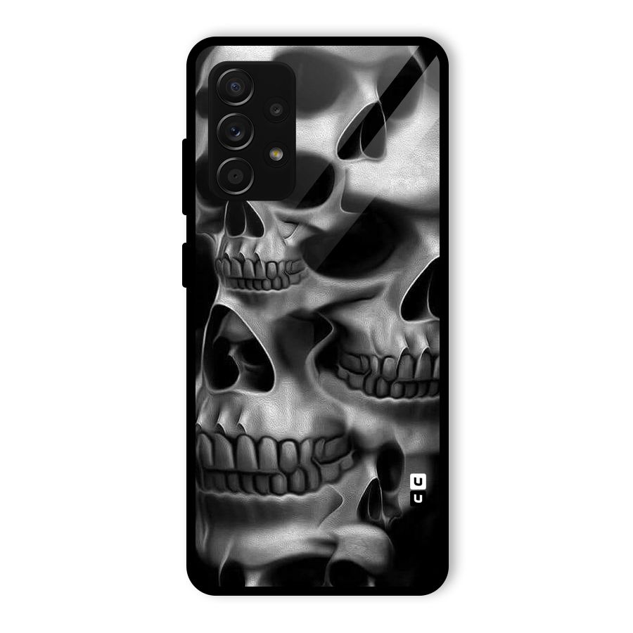 Multiple Skulls Glass Back Case for Galaxy A53 5G