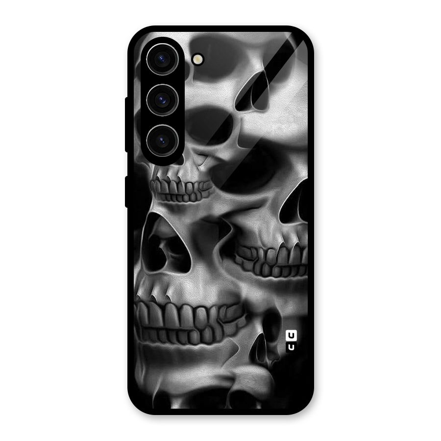 Multiple Skulls Glass Back Case for Galaxy S23