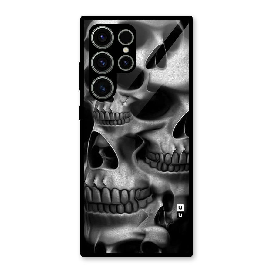 Multiple Skulls Glass Back Case for Galaxy S23 Ultra