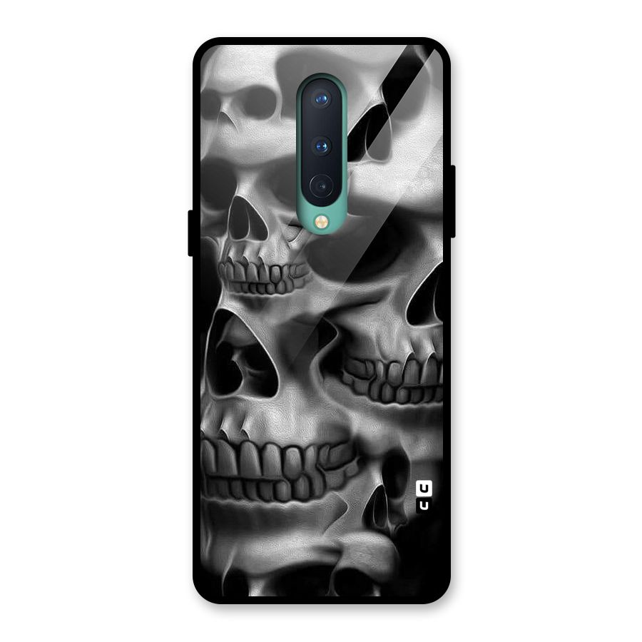 Multiple Skulls Glass Back Case for OnePlus 8