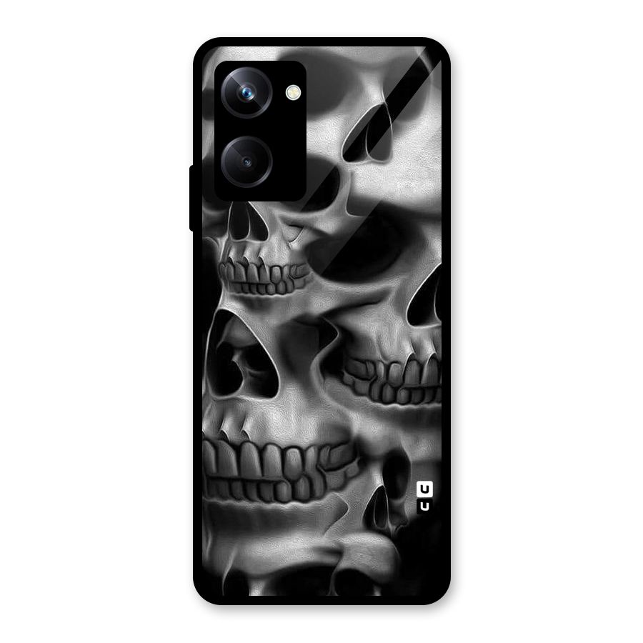 Multiple Skulls Glass Back Case for Realme 10 Pro