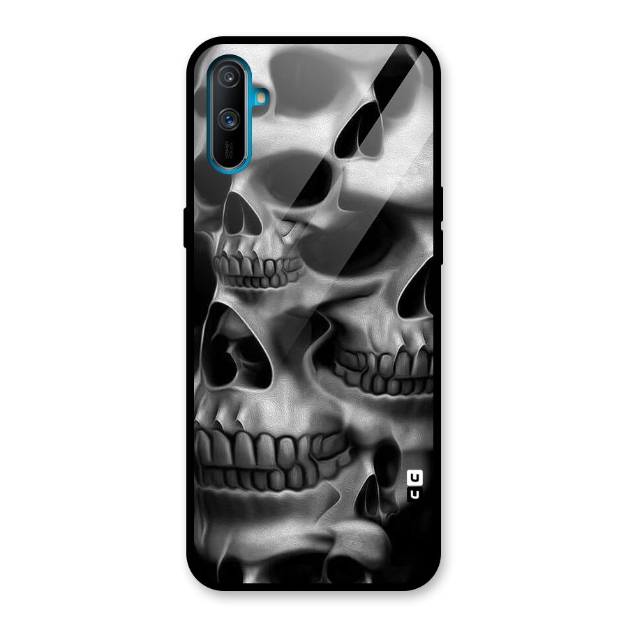 Multiple Skulls Glass Back Case for Realme C3