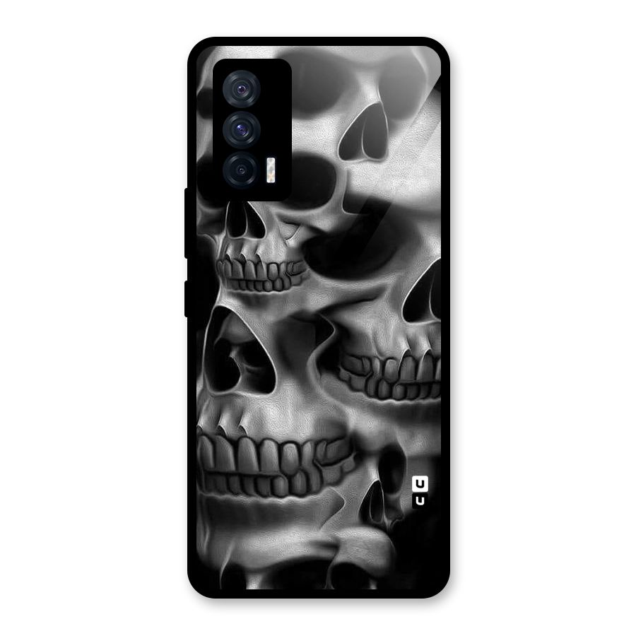 Multiple Skulls Glass Back Case for Vivo iQOO 7 5G