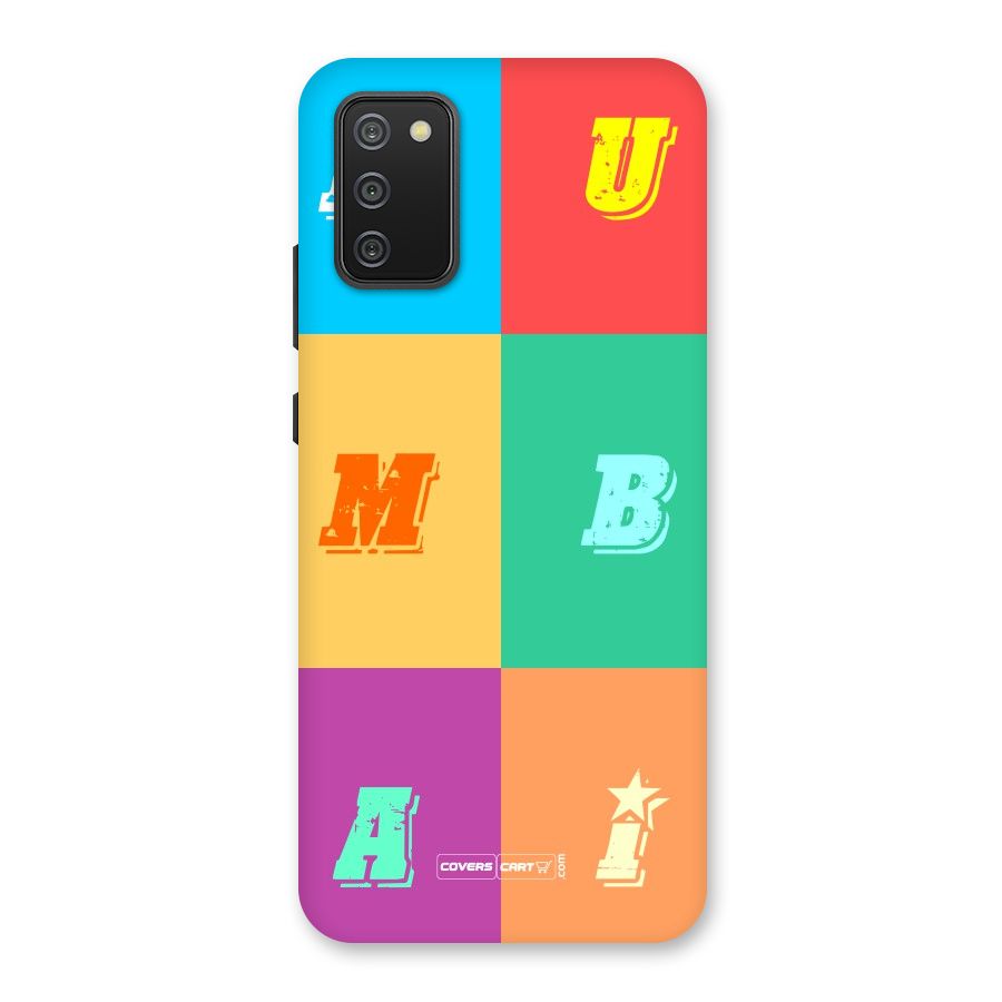 Mumbai Alphabets Back Case for Galaxy M02s