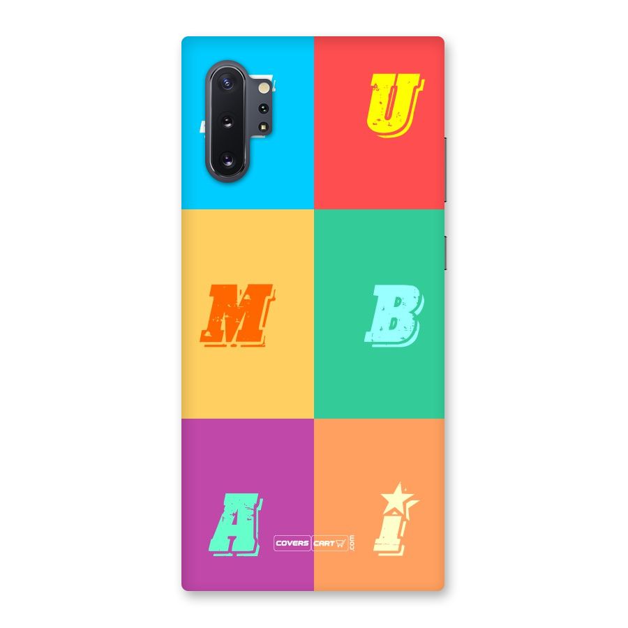 Mumbai Alphabets Back Case for Galaxy Note 10 Plus