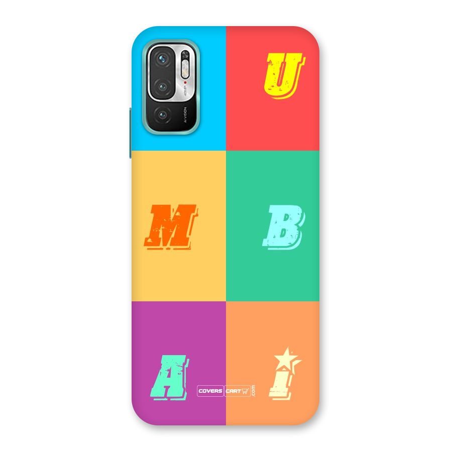Mumbai Alphabets Back Case for Redmi Note 10T 5G