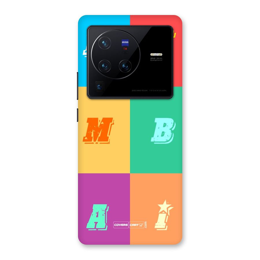 Mumbai Alphabets Back Case for Vivo X80 Pro