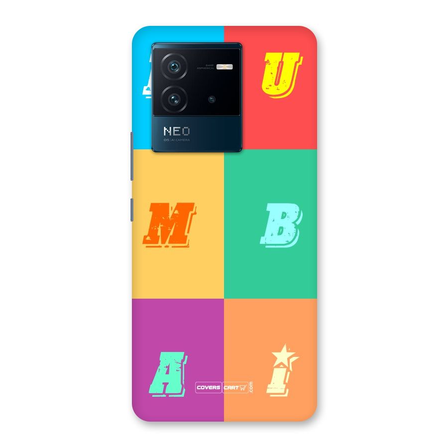 Mumbai Alphabets Back Case for Vivo iQOO Neo 6 5G
