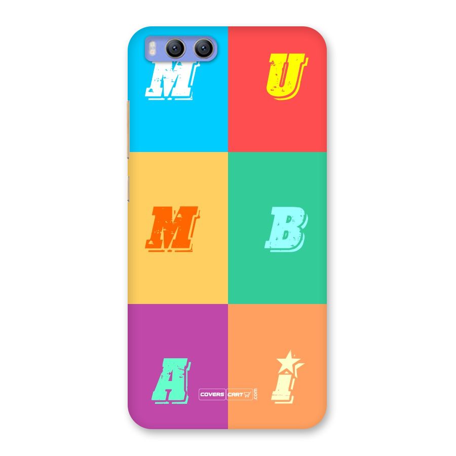 Mumbai Alphabets Back Case for Xiaomi Mi 6